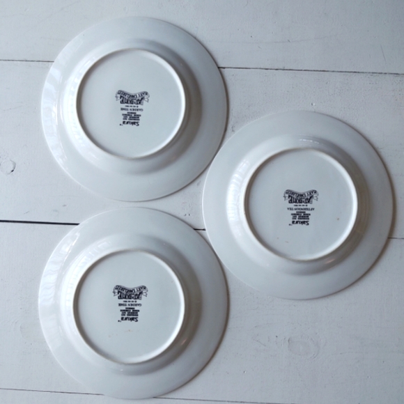 Set of 3 Mary Engelbreit 8" plates Afternoon Tea & Garden Time - Picture 5 of 7